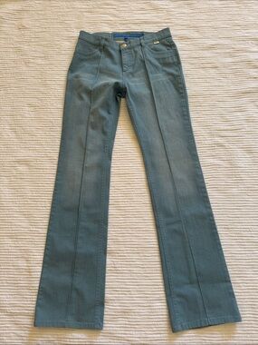 Vintage Escada Italy Women’s Flare Denim Jeans sz 36 or 0 in US